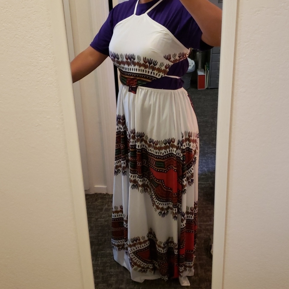 Tribalistic Crop semi-attached Dress
